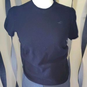 Black, short sleeve Sweater